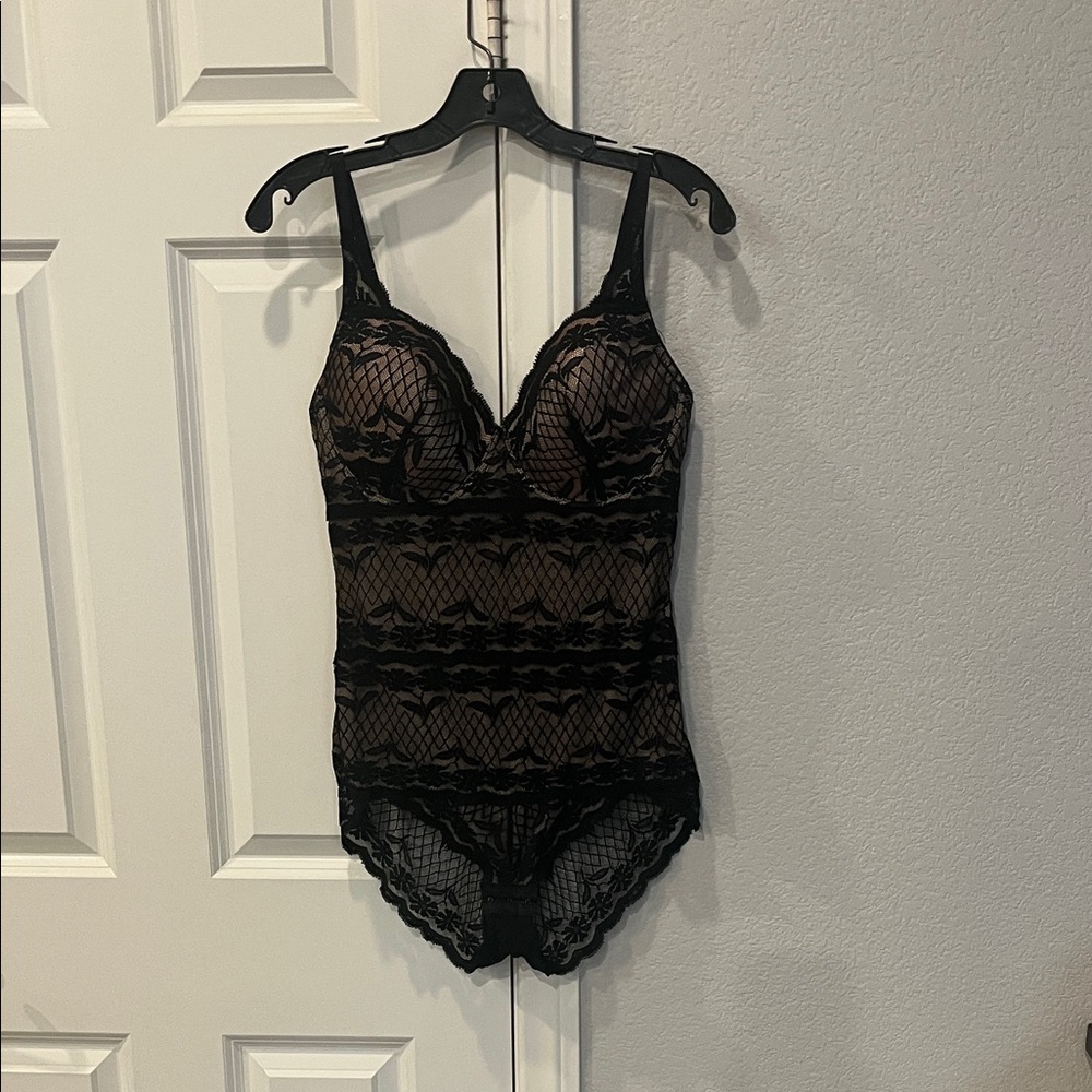 Marilyn Monroe Black Lace Bodysuit